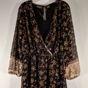 Speed Control NY Long Sleeve Cross Front Dress XL